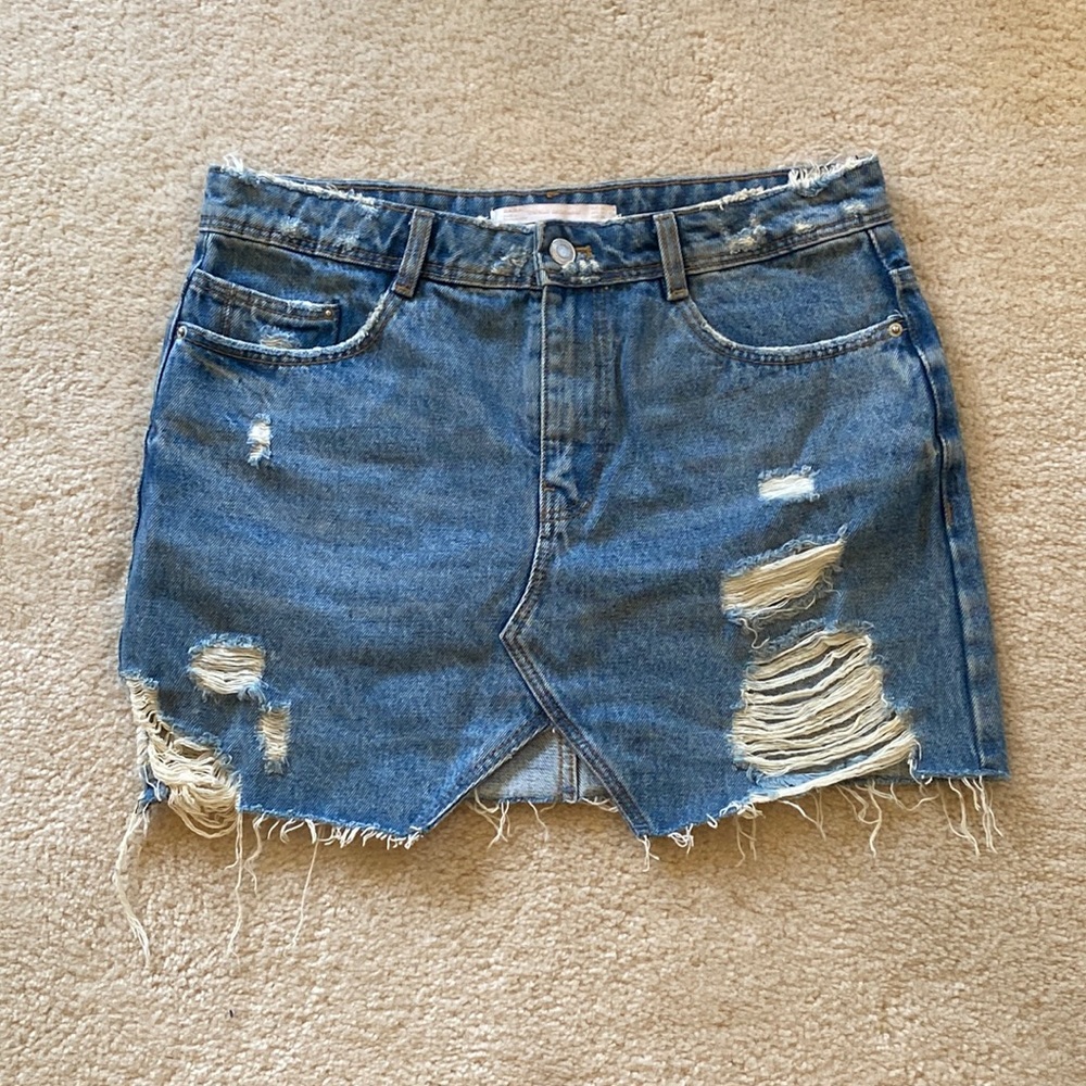Zara denim skirt